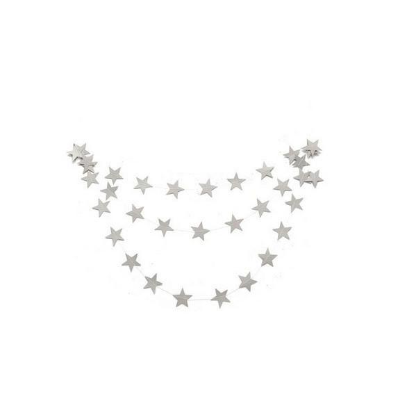 Красочная гирлянда из звездной бумаги, баннер на нити, идеально подходит для свадебного и праздничного декора