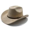 Autumn And Winter Men'S And Women'S Wide-Brimmed Suede Knight Hats Wool Hump Western Cowboy Hats