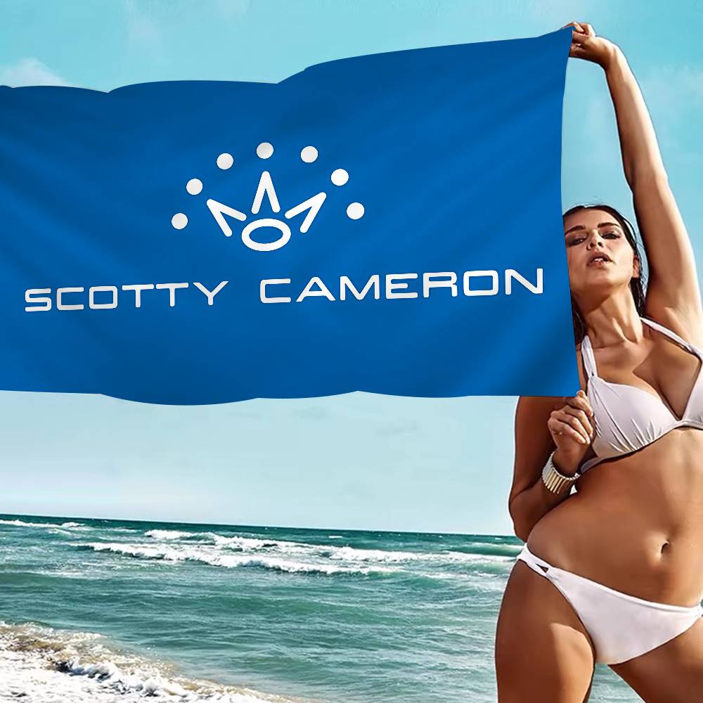 S-Scotty Логотип C-Cameron Микрофибровое одеяло Быстросохнущие пляжные полотенца Большой размер Печать Супервпитывающее полотенце-одеяло для бассейна