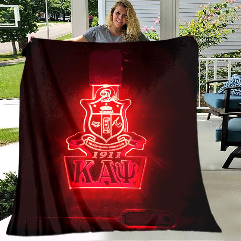 1pc Blanket Kappa Alpha Psi Print Design, Lightweight Blanket for Sofa, Bed- Soft &Warm, Gift for All Seasons like Christmas, Halloween