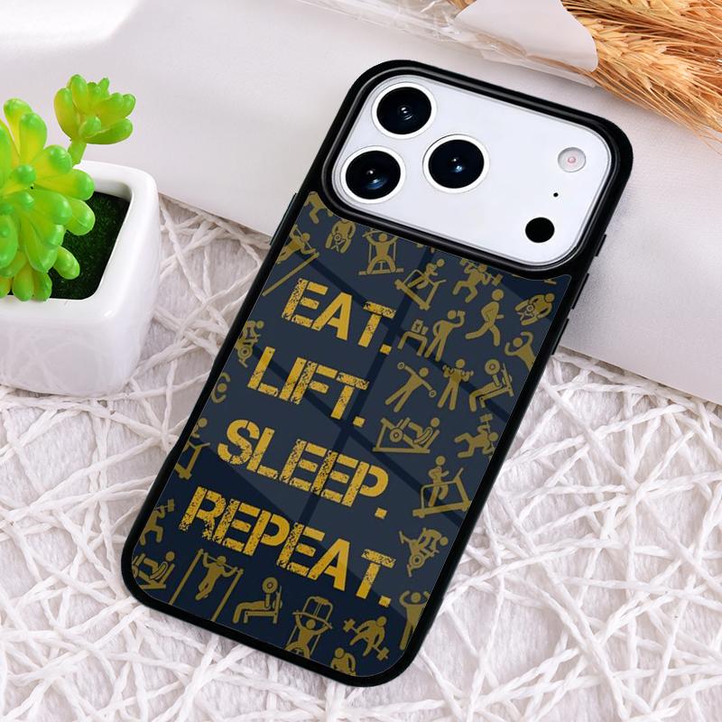 Мотивирующий чехол для телефона для спортзала, противоударный, для iPhone 17 Air 16e 15 11 12 14 13 Pro Max, Cover Coque