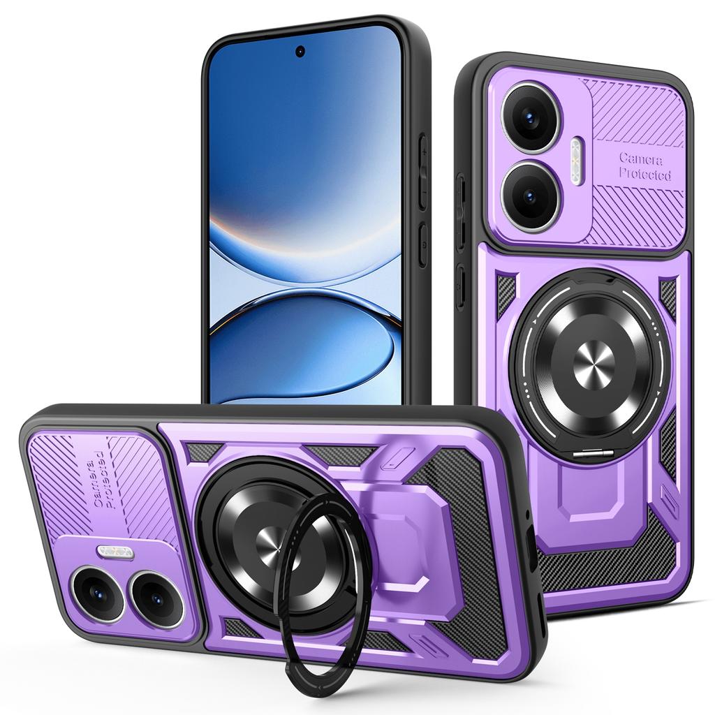 Для Xiaomi Redmi Turbo 4 Pro 5G Магнитный чехол Вращающаяся подставка ТПУ+ПК Чехол для телефона