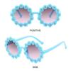 Защита UV 400 Цветочные Солнцезащитные Очки для Детей Девочек Океанская Линза Фото Солнцезащитные Очки Ромашка Очки