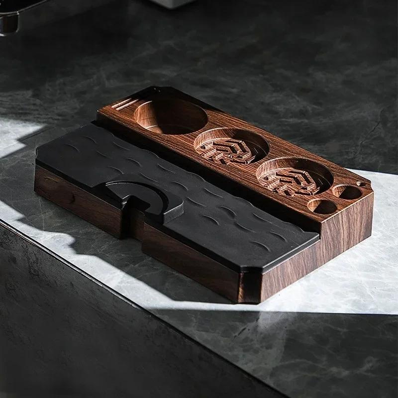 Подставка для кофе-темпера ABS-органайзер для портафильтра эспрессо Инструмент для рычага для кофе Коврик для темперирования Держатель для прижимной лапки Инструменты для хранения кофе