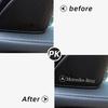 VJQOS1 Car Sticker 4/10pcs 3D aluminum speaker stereo speaker badge emblem Sticker for Mercedes Benz B/C/E/S Class A Class C200L GLC GL