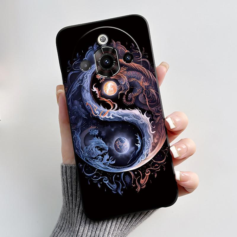 For ZTE Nubia Focus Pro 5G Case Z2351N Luxury Cute Heart Rabbit Soft TPU Silicon Matte Black Phone Casing Shockproof Back Cover