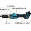 Бесщеточная шлифмашинка 6 мм 2000 Вт Электрическая аккумуляторная с регулируемой скоростью Роторные инструменты Для аккумулятора 18 В 35000 об/мин