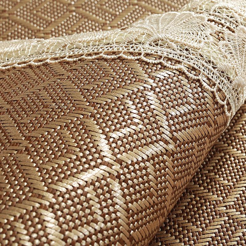 Летний ротанговый коврик из ледяного шелка, нескользящая подушка для дивана, кожаная накидка на сиденье для прохладного комфорта