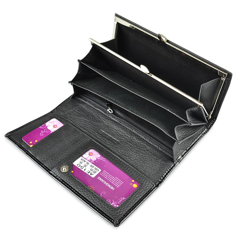 Женские кошельки, кошелек из натуральной кожи, женский кошелек из кожи аллигатора с застежкой, длинные кошельки для монет, держатели для карт, женские кошельки, женский клатч