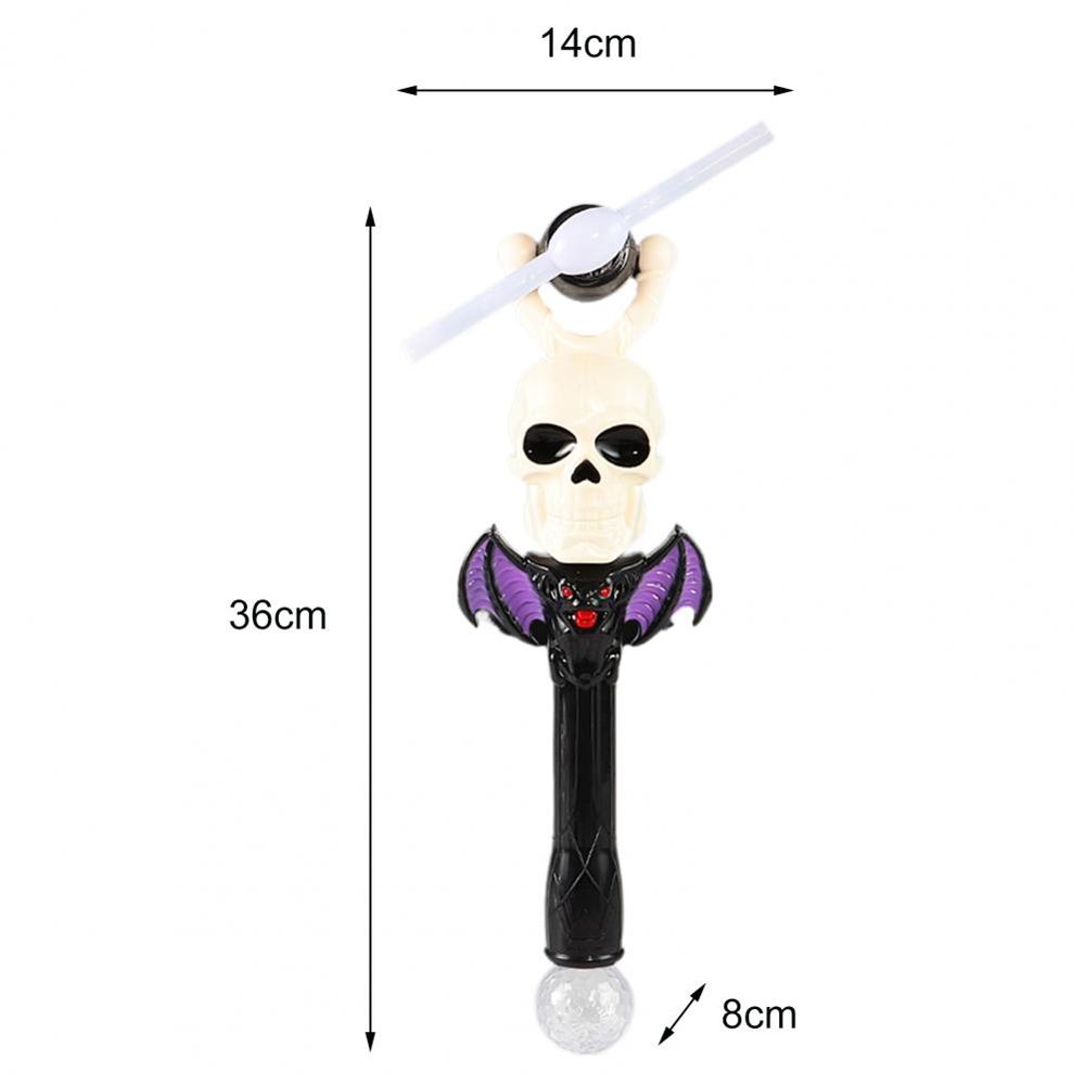 Windmill Toy LED Spinning Windmill Music Luminous Sticks Halloween Glow Stick Rotating Light Toy