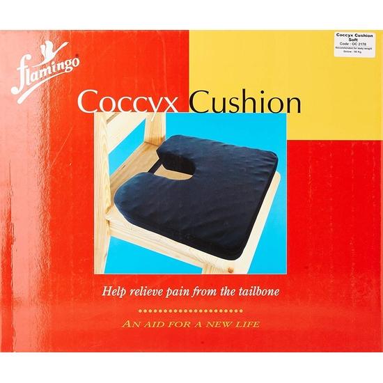 Flamingo Soft Coccyx Memory Foam Soft Seat Cushion for Sciatica, Tailbone, Coccyx, Back Pain Relief and Orthopedic Cushion (Universal)