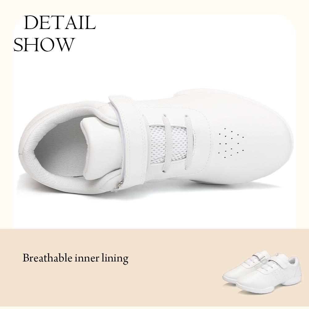 Женская обувь для черлидинга, дышащая танцевальная обувь для девочек, легкая обувь для черлидинга, белая тренировочная обувь для фитнеса, гимнастики и йоги