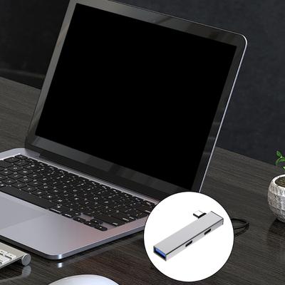 Алюминиевый USB C хаб Type C к 2Type C+USB хаб расширения для быстрой передачи данных Поддерживает несколько операционных систем