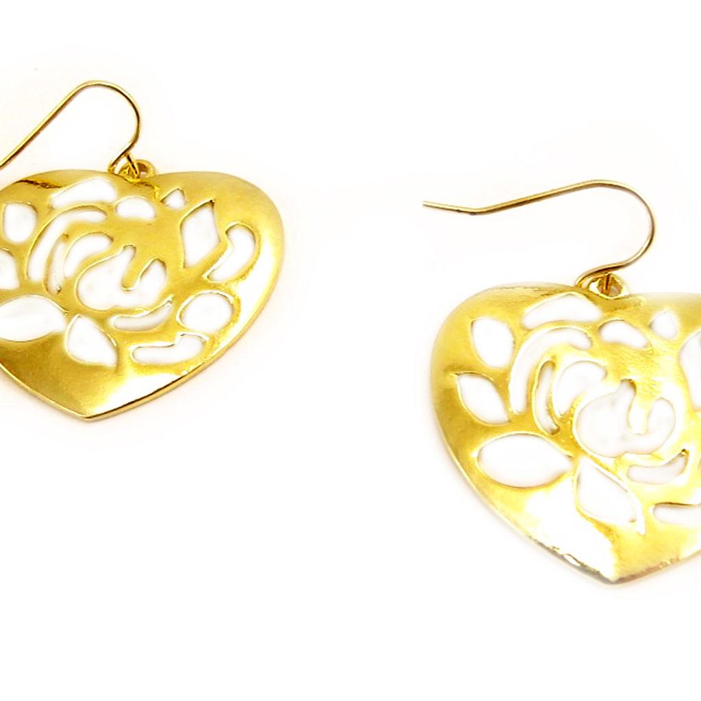 Les Trésors De Lily [L5192] - Золотые дизайнерские серьги «Любовь»