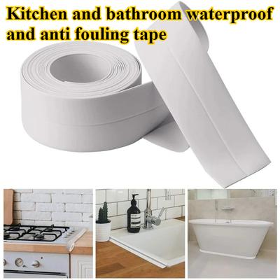 Лента для герметизации трещин на раковине из ПВХ, для кухни, ванной, углов, для ванны, водонепроницаемая и устойчивая к плесени клейкая лента для герметизации