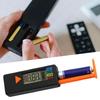 Aa Battery Tester Digital Volt Checker Battery Tester LCD Display Leveling Monitor Button Battery Checker Battery Checker Tester