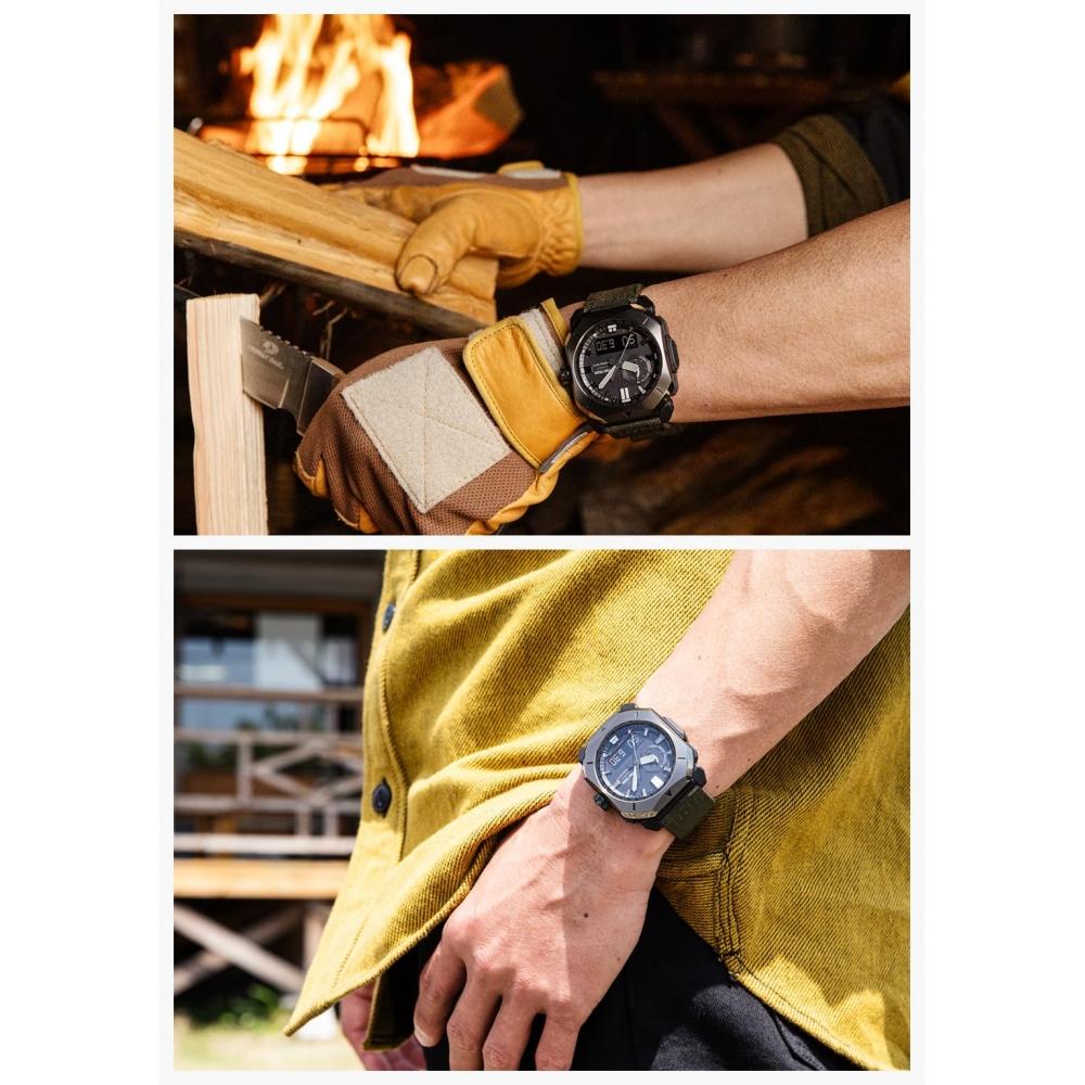 Casio Наручные часы Protrek Climber Line радиоуправляемые солнечные PRW-6900YB-3JF мужские хаки