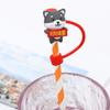 Sealing Lids Drinkware Accessories Cartoon Straws Plugs Silicone Dust-Proof Cap Pipette Tip Cover
