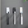 StainlessSteel Toothbrush Holder Wall Mounted Adhesive Toothbrush Cup Holder Space Saving Home Organizer Toothbrush Holder Wall