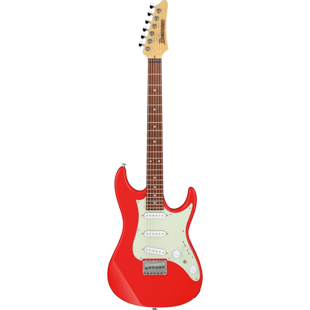 Ibanez AZES31-VM Electric Guitar S-S-S Non-Tremolo Model Vermilion Beginner Friendly