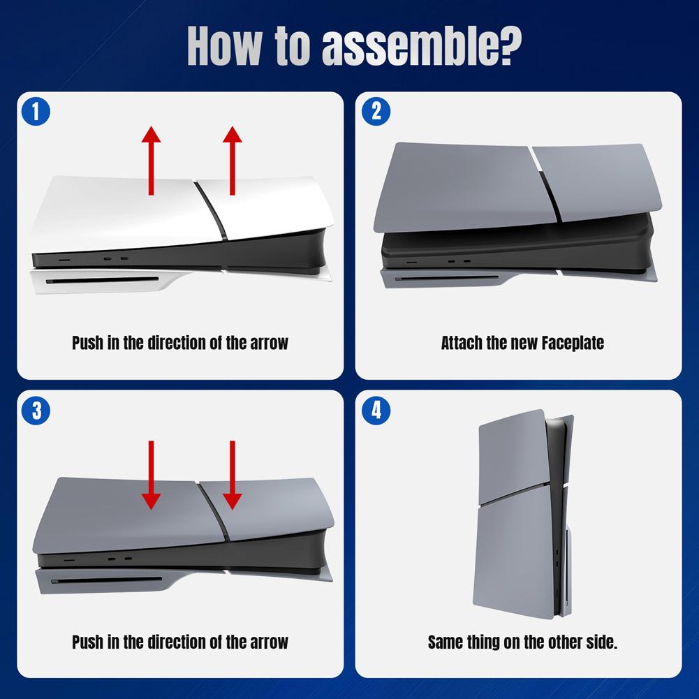 Для PS5 Slim Панели консоли к 30-летию Премиальные накладки-крышки для PlayStation 5 Slim с дисководом Игровые аксессуары