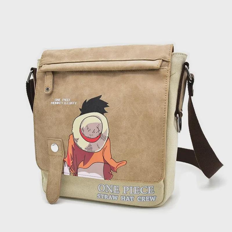 Anime Canvas Shoulder Bag - Demon Slayer & One Piece