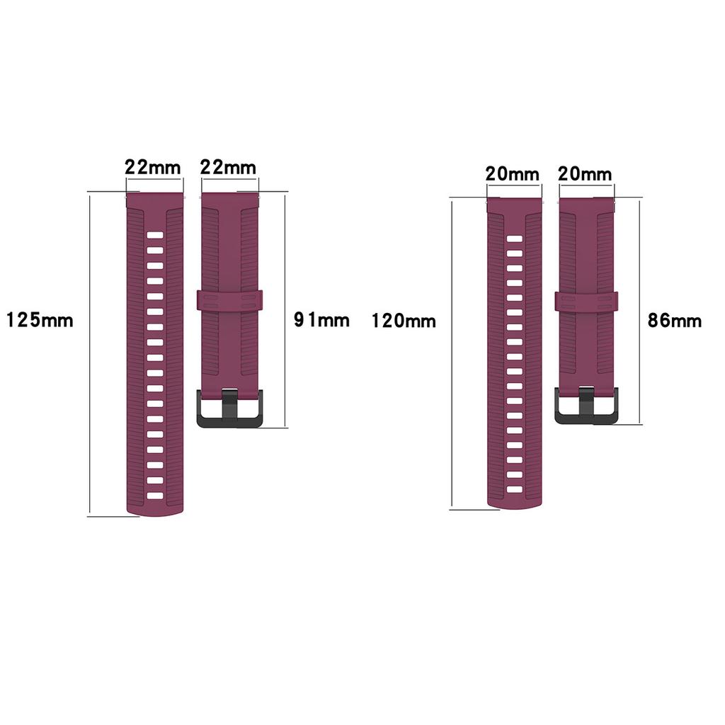 20mm 22mm Silicone Strap for Samsung Galaxy Watch 6 5 4 Active 2 Gear S3 Sport Band 6 Classic 43 47mm Smartwatch Silicone Band