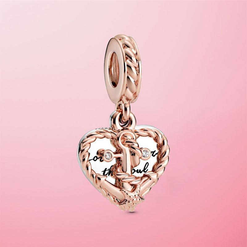 Hot 925 Sterling Silver Summer Ocean Series Beads Dangle Charms Fit Original Charms Bracelet Jewelry Gift Wholesale