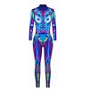 Multicolor Halloween Female Scary Costumes Gothic Robot Punk Jumpsuit Catsuit Sexy Women Sense of Future Technology