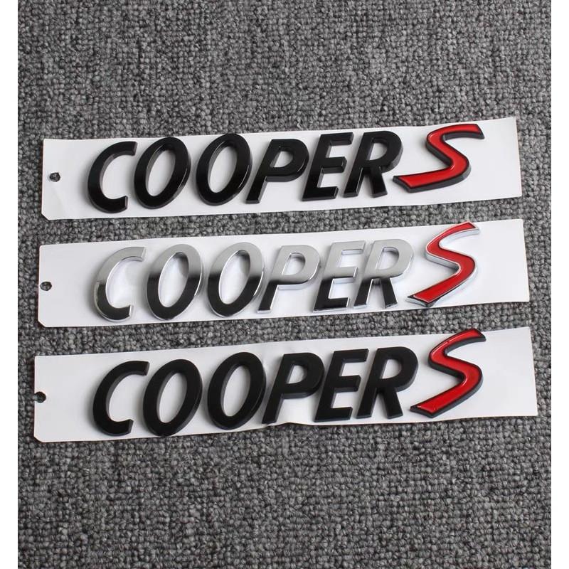 MINI COOPER 3D ABS Cooper S Car Logo Letter emblem Rear Tail Box Label Four-Wheel Drive Sticker For BMW MINI COOPER