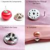 DIY Pearl Button Pins Adjustable Button Brooches Cardigan Buckle  Women Jewelry