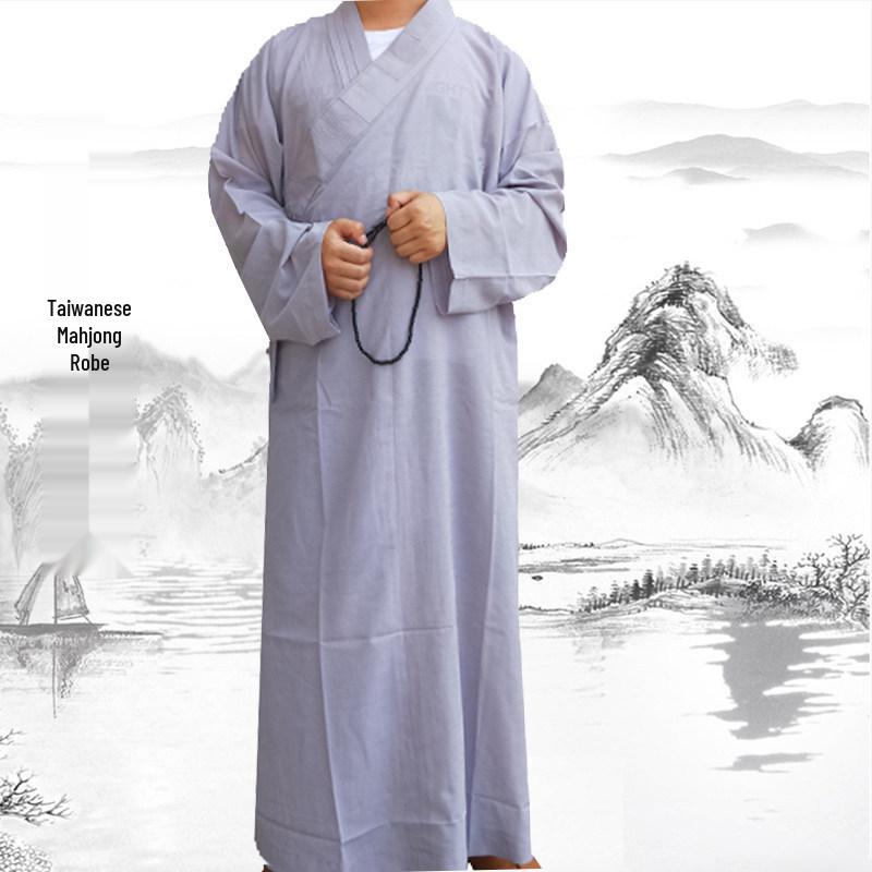Унисекс Монашеская Дзен Медитационная Мантия - Длинное Облачение для Монахов (Весна, Лето, Осень)