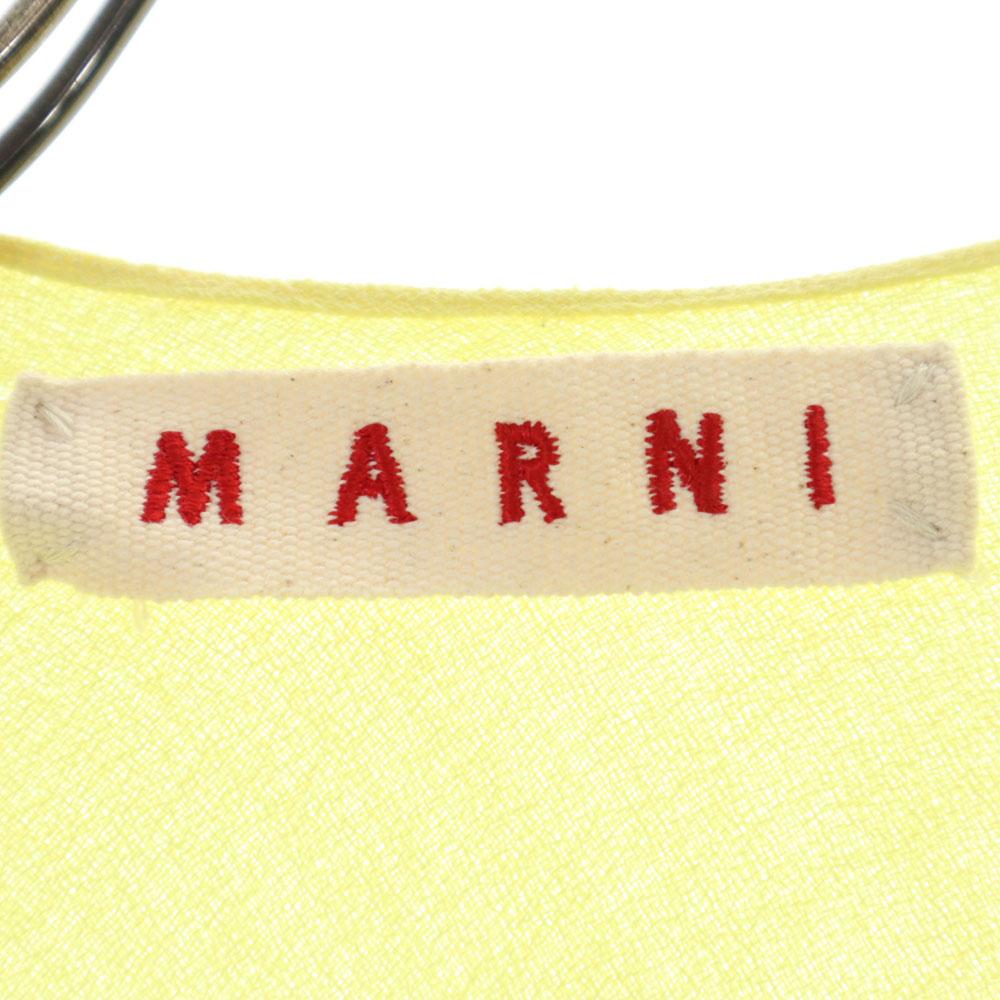 MARNI made in Italy Short sleeve Deformation Cut 38 yellow Women Used