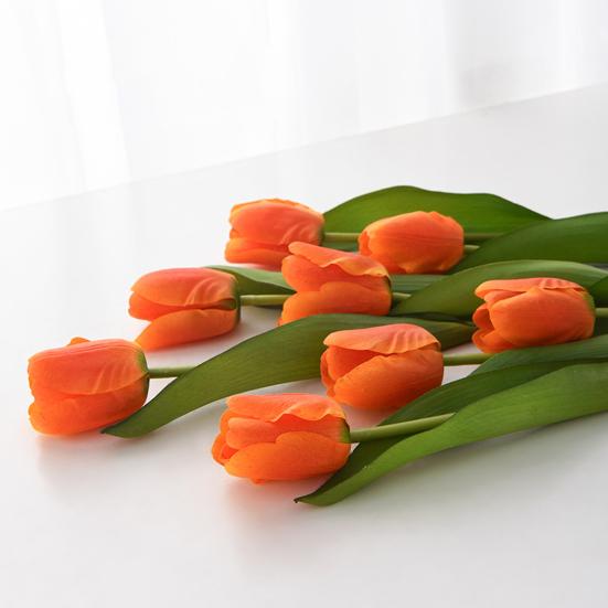 Декоративный искусственный цветок, яркий, свежий, сохраняющий скандинавский стиль, имитация тюльпана, домашний декор