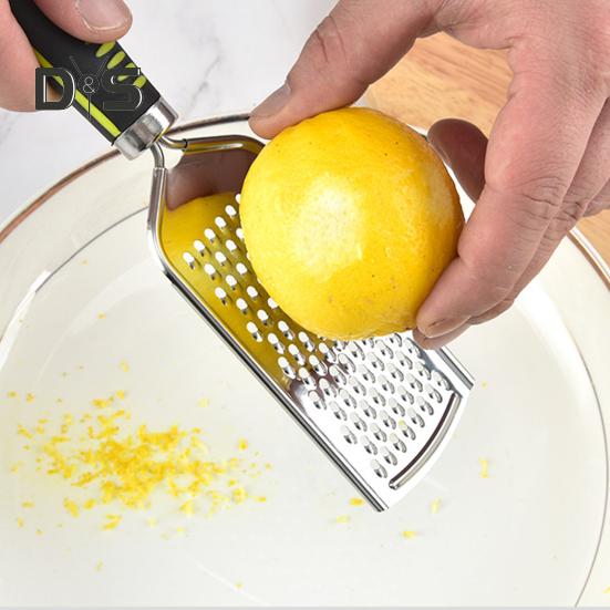 Терка для сыра из нержавеющей стали, эргономичная длинная ручка, вкусная овощерезка для жульена
