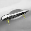 8pcs Car Door Handle Trim Cover  Carbon Fiber Exterior For BMW X5 F15 2014-2018,