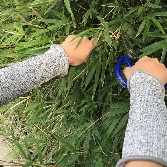 Cut Resistant Farmers Sleeves Protective Arm Sleeves for Thin Skin And Bruising Arm Guard with Thumb Hole for Work Gardening Farming