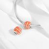 Original Charms Bead Copper Inlaid Zirconium Orange Series Sunburst Pendants Fit Bracelet Jewelry Gift Marking