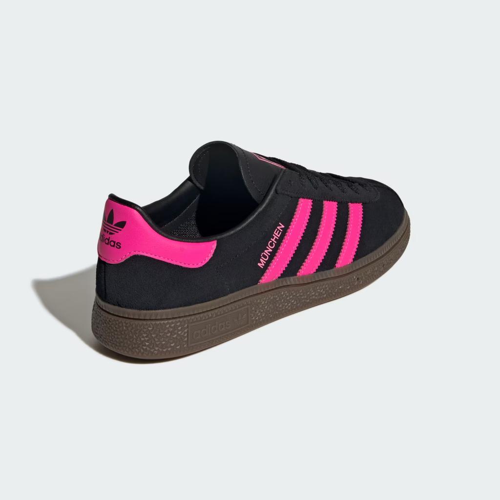 JS4000 adidas Originals Munchen Core Black Lucid Pink Gum (Мужской)