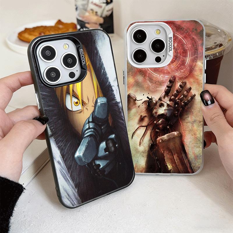 F-ullmetal A-Alchemist Аниме Ударопрочный Чехол для Телефона для iPhone 17 Air 16 16E 15 Pro Max 14 Plus 13 Mini 12 Задняя Крышка Защита от Падения F