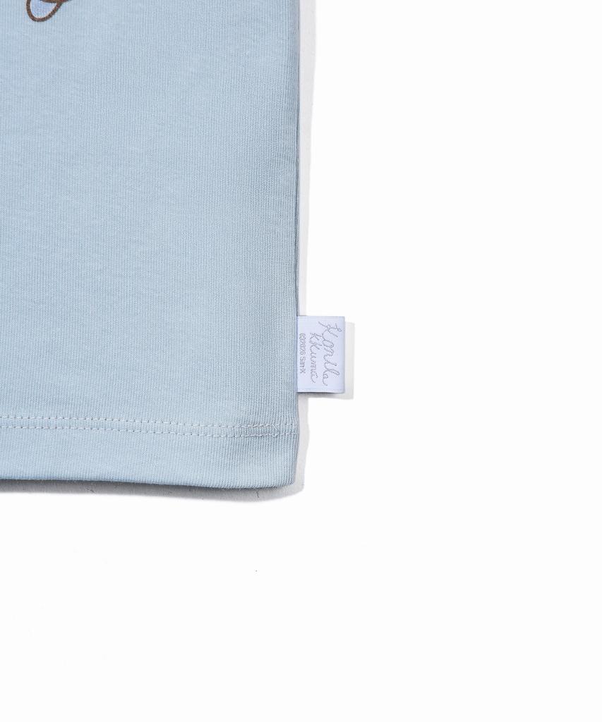 YOUHEE [Korilakkuma] Raglan T-Shirts Blue
