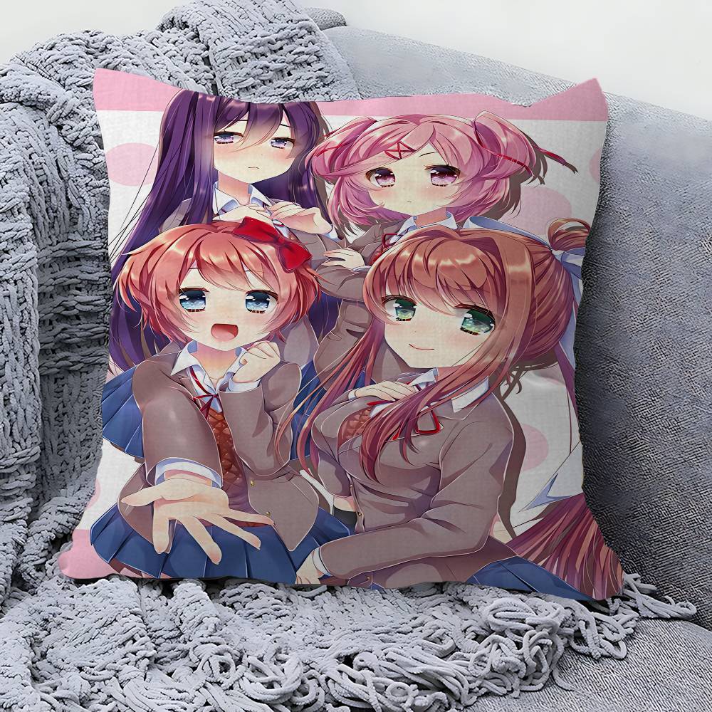 Аниме D-Doki Literatuare DDLC Кленовая Дизайн Наволочка Счастливый Осенний Урожай Декор Праздничный Декор Наволочка
