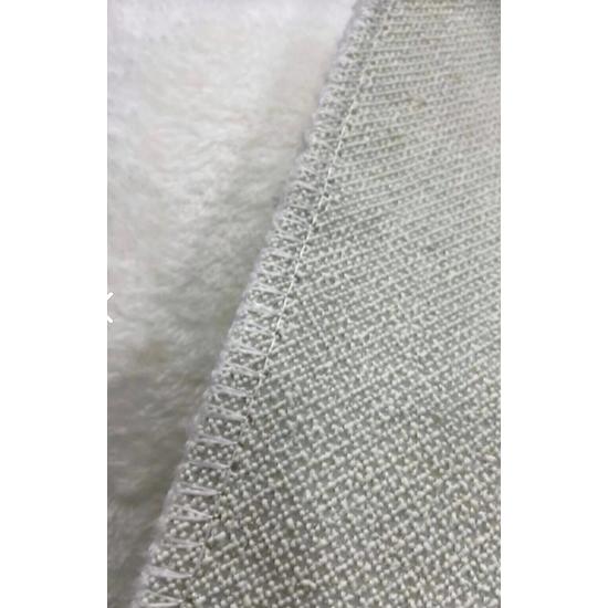 Домашний текстиль-сюрприз, круглый плюшевый ковер белого цвета, который можно стирать