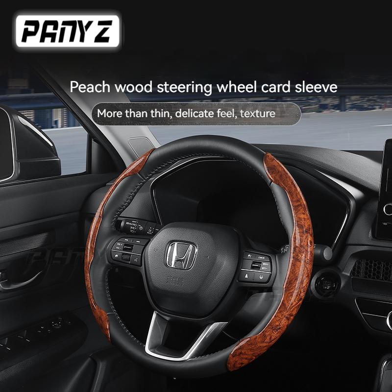 Деревянный стиль, чехол на руль автомобиля, 38 см, 15 дюймов, усилитель рулевого колеса, противоскользящая защита для салона автомобиля