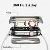 Металлический бампер для Apple Watch 45 мм, 44 мм, защитная рамка для iWatch Series 9, 8, 7, 6, 5, 4, SE, замена на Ultra 2, 49 мм