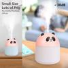 250ml Cute Panda Mini Air Humidifier with Night Light Essential Oil Diffuser USB Mist Maker Car Air Freshener for Bedroom Office