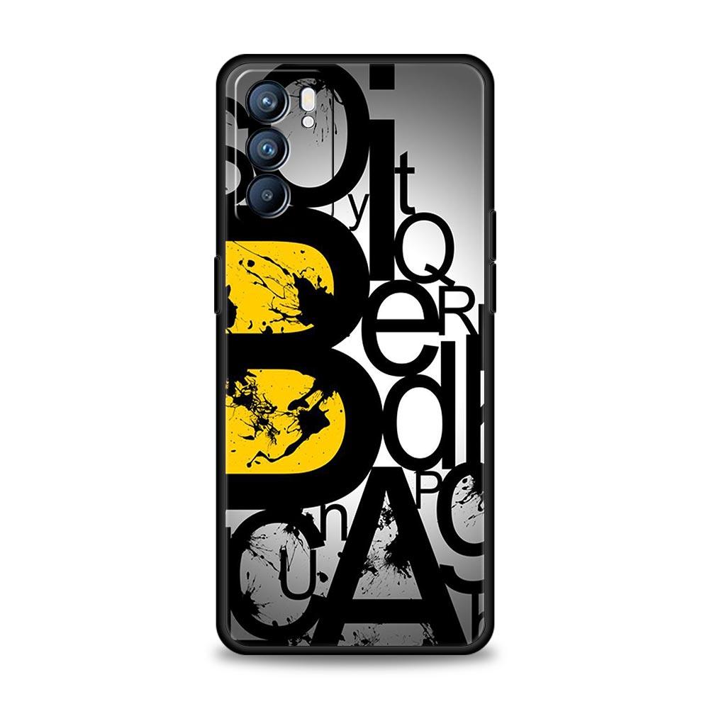 Чехол для телефона с узором из цифр для Oppo Reno 13 12 11 10 7 F Find X5 X6 A98 A80 A79 A78 A57 A54 A31 A17 Pro 5G Мягкий ТПУ чехол Fundas