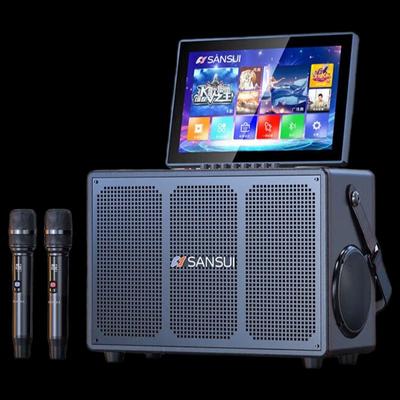 Уличный KTV-динамик SANSUI Q60 с 17-дюймовым дисплеем, штекер CN (адаптер в комплекте)