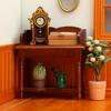 1/12 Scale Wooden Miniature Study Desk For Dollhouse Accessories With Realistic Detailing And Ample Storage Space