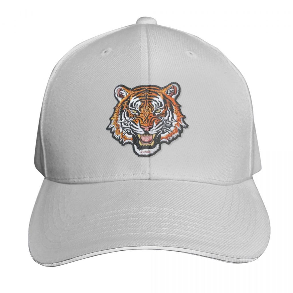 Embroidered Tiger Patch Design Baseball Cap Curved Brim Classic Fit Low Profile Unstructured Unisex For Men Women
